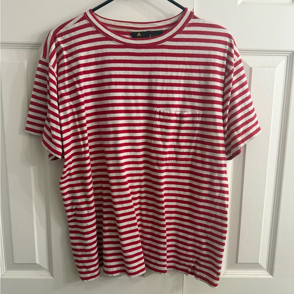 Red and White Striped Women’s Shirt